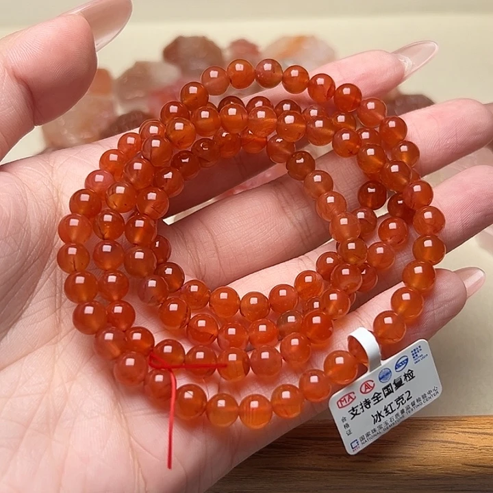 未镶嵌手串南红玛瑙红**柜909