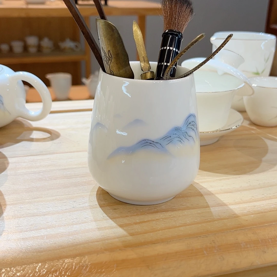 【御瓷斋】羊脂玉瓷茶具套装