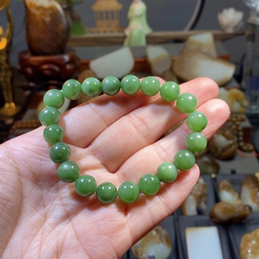 和田玉（碧玉）手链未镶嵌