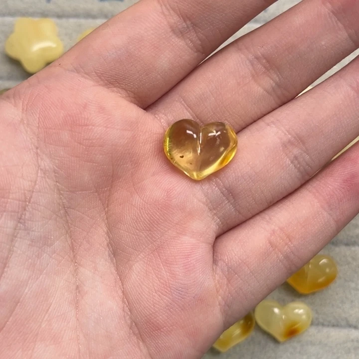裸石琥珀未镶嵌鹿*天然蜜蜡配件