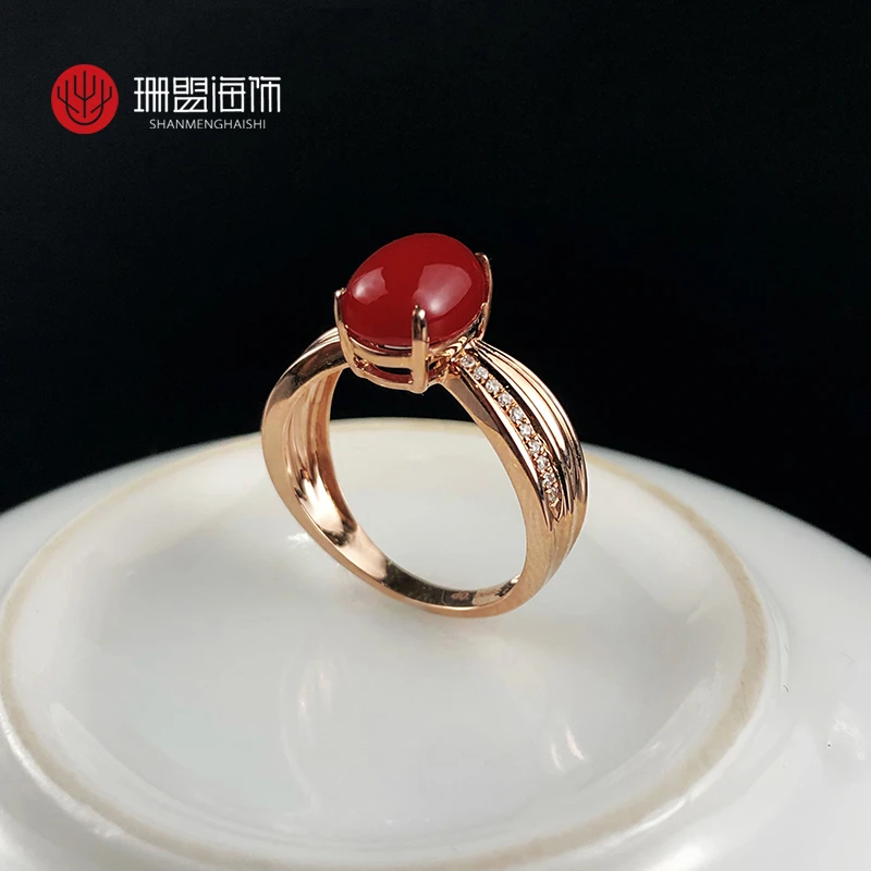 SHANMENGHAISHI/珊盟海饰 非金属木质戒指 阿卡界面珊珊戒指