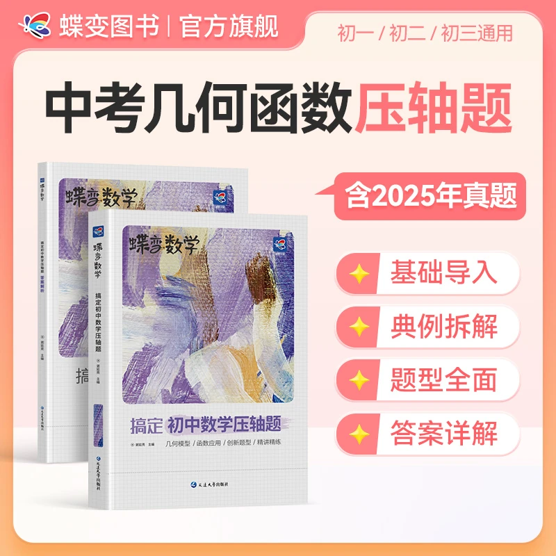 蝶变初中数学几何函数压轴题 中考数学大题考点必刷题复习资料书