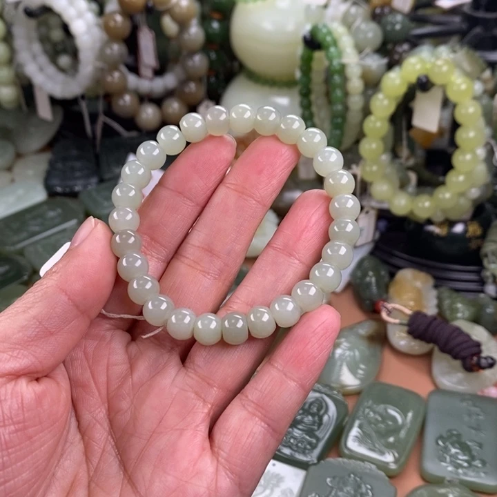 和田玉未镶嵌手链