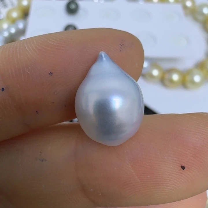 宸***麻海水珍珠银S925镶嵌颈饰