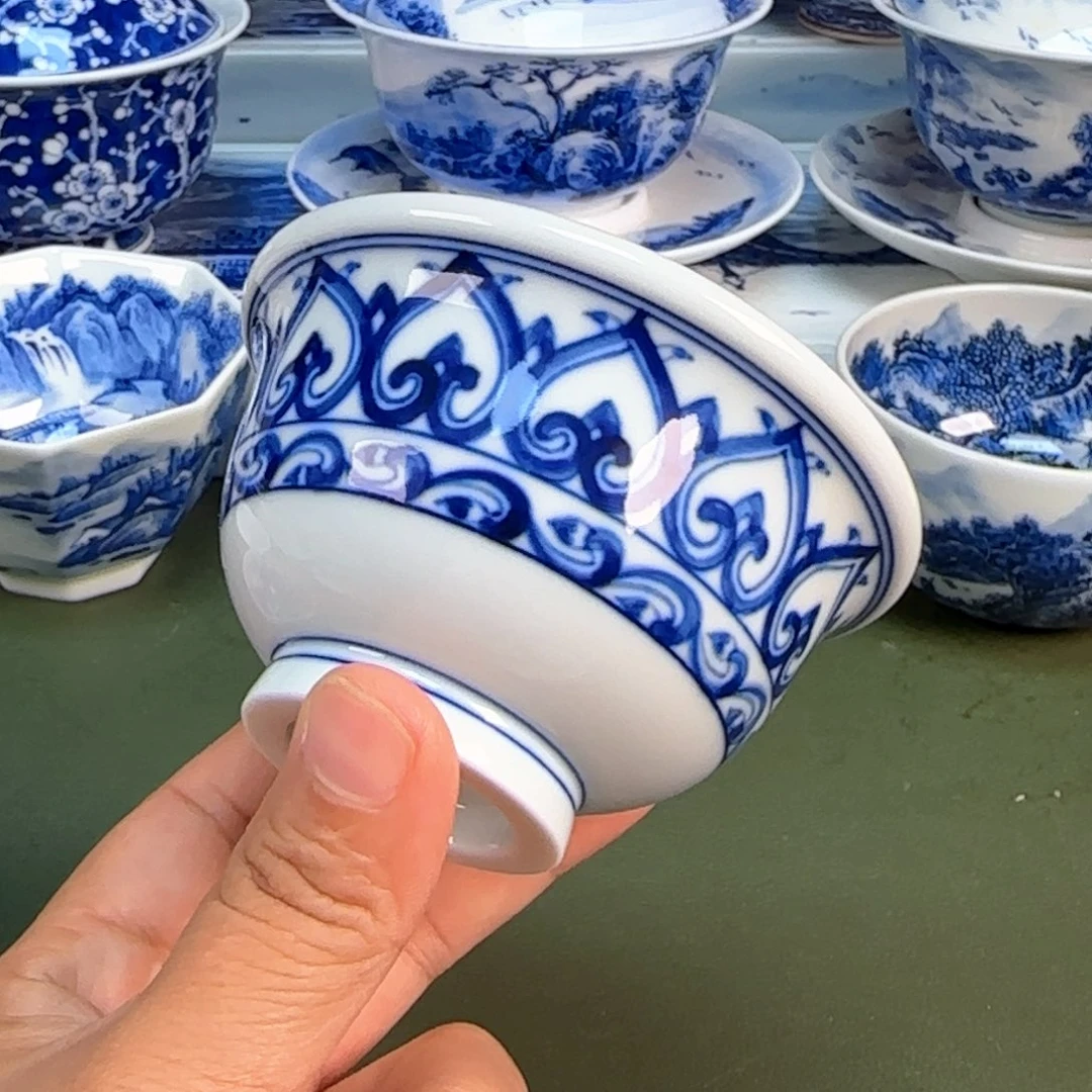 景德镇纯手绘茶具圆圆256