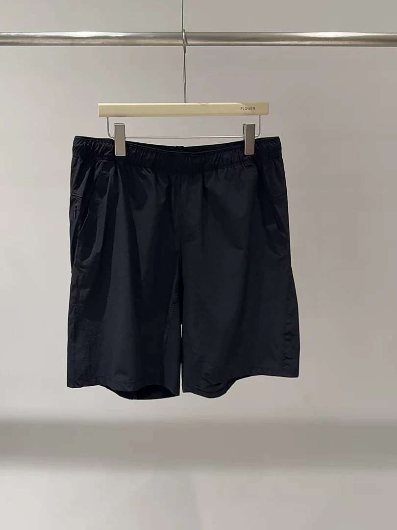 短裤-D596男士松紧腰抽绳休闲