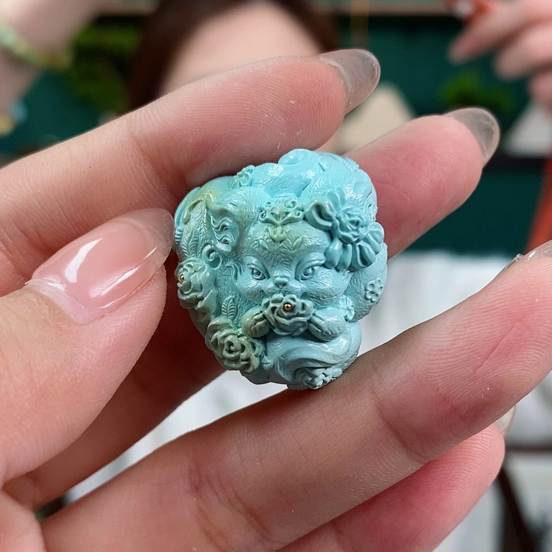 绿松石珠宝奇石未镶嵌