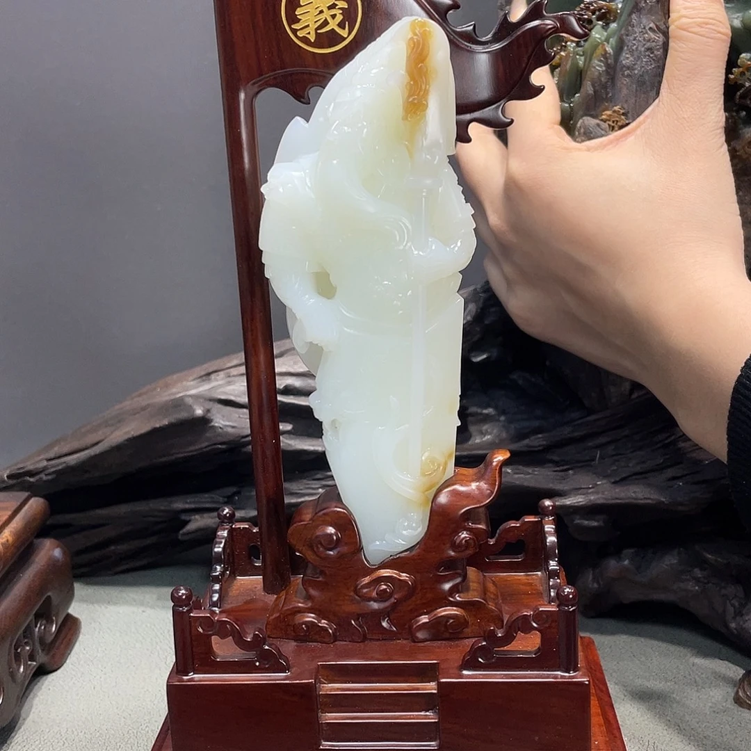 和田玉未镶嵌摆件