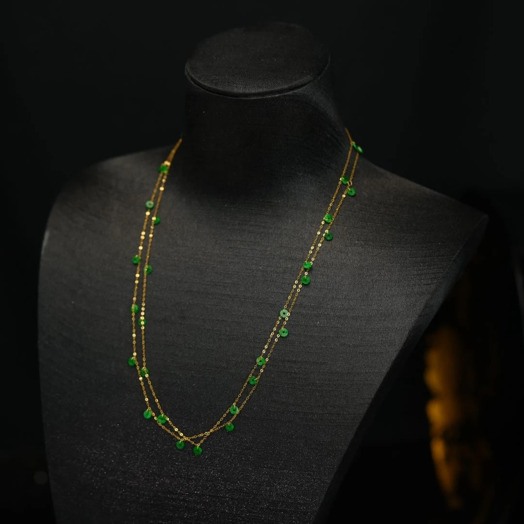 【初见好物】翡翠圆珠项链 MC305X236【多样性发一件】