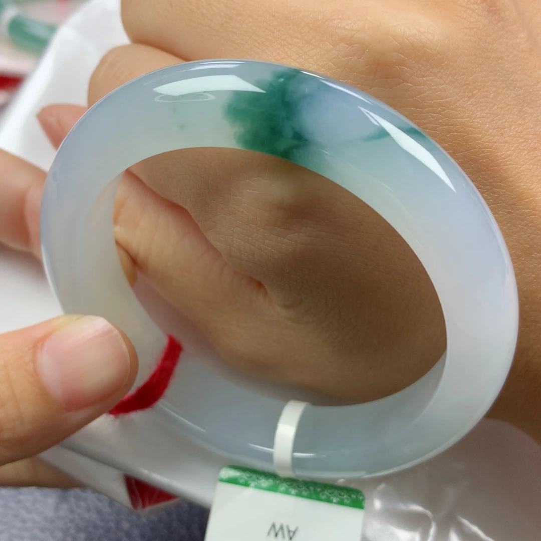 未镶嵌手镯翡翠缅甸天然翡翠A货54正