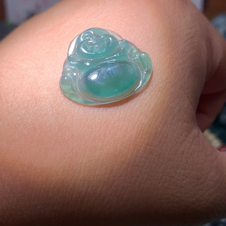 翡翠颈饰未镶嵌保真天然A货翡翠