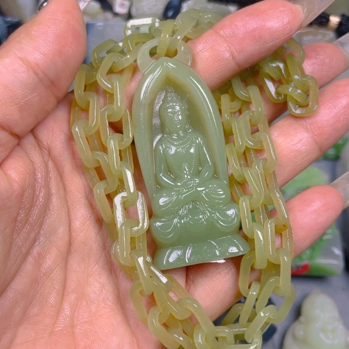 和田玉未镶嵌挂件