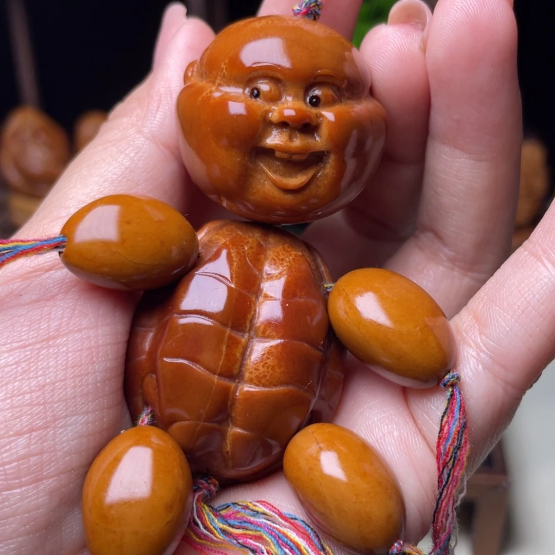 吊坠橄榄核龟仙人