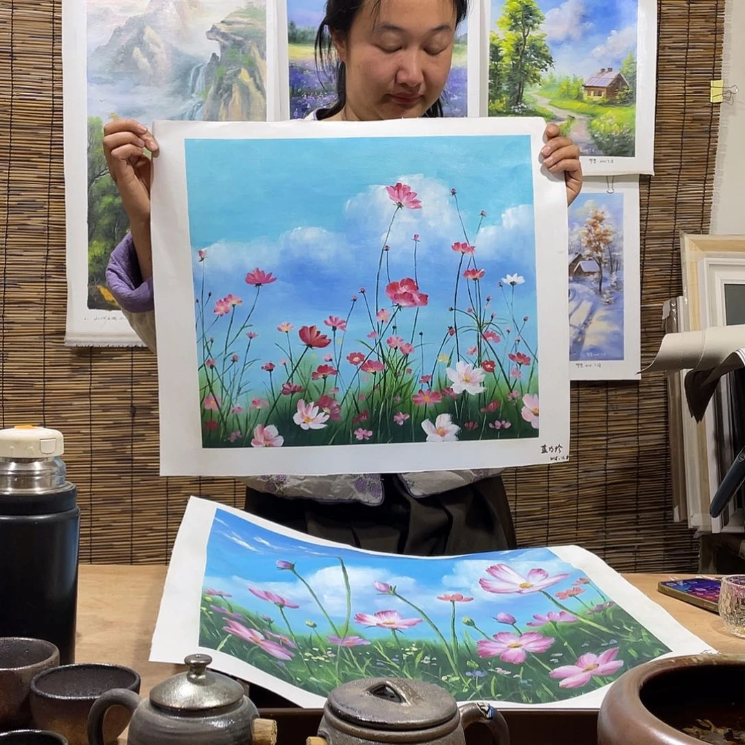 油画薇爽帮恭喜竞拍成功！