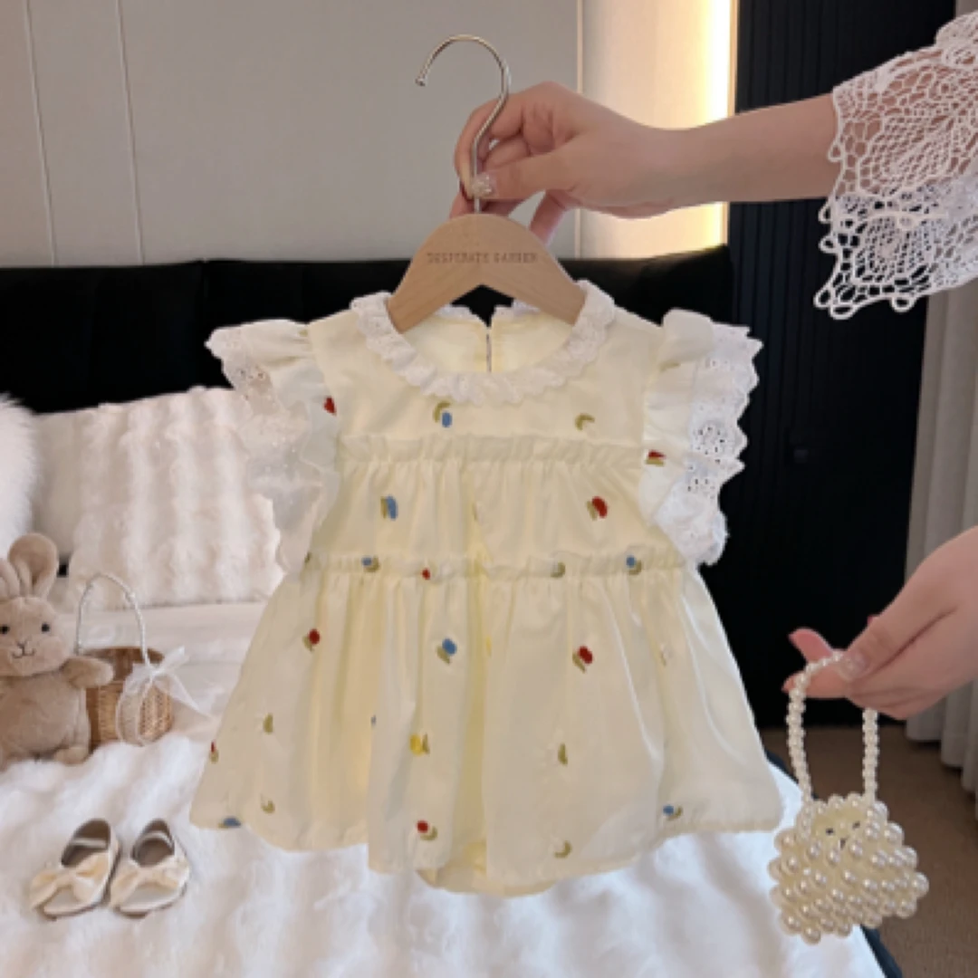 【麦穗】女宝宝衣服夏装洋气婴儿夏季满月周岁公主包屁衣夏天外出服