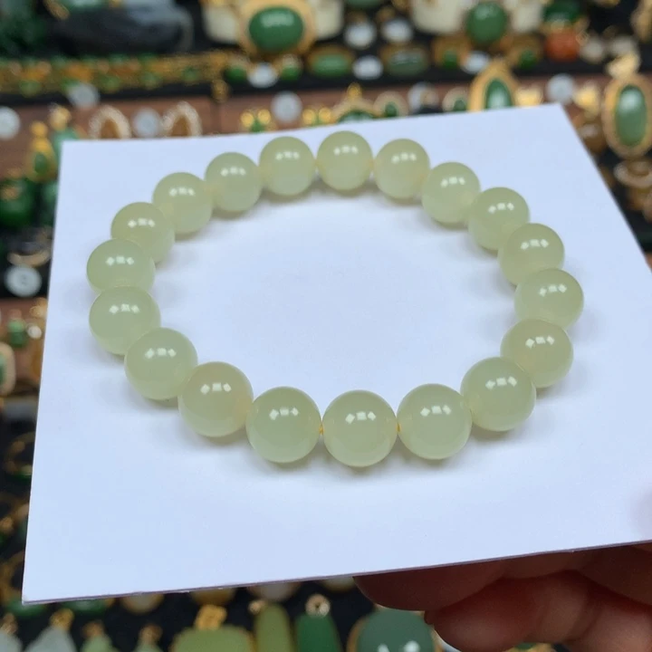 定制和田玉手串未镶嵌