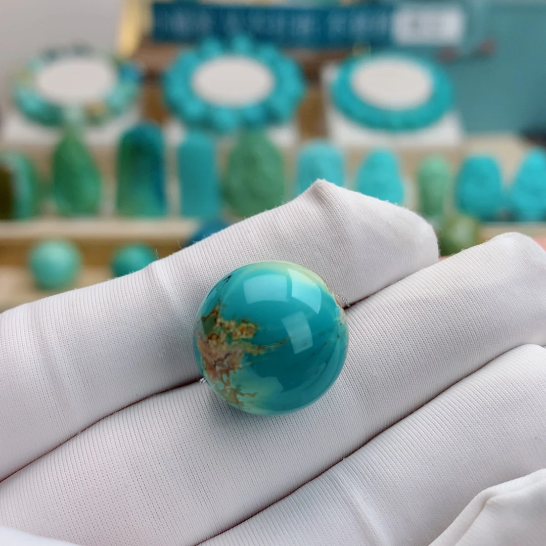 绿松石未镶嵌挂件