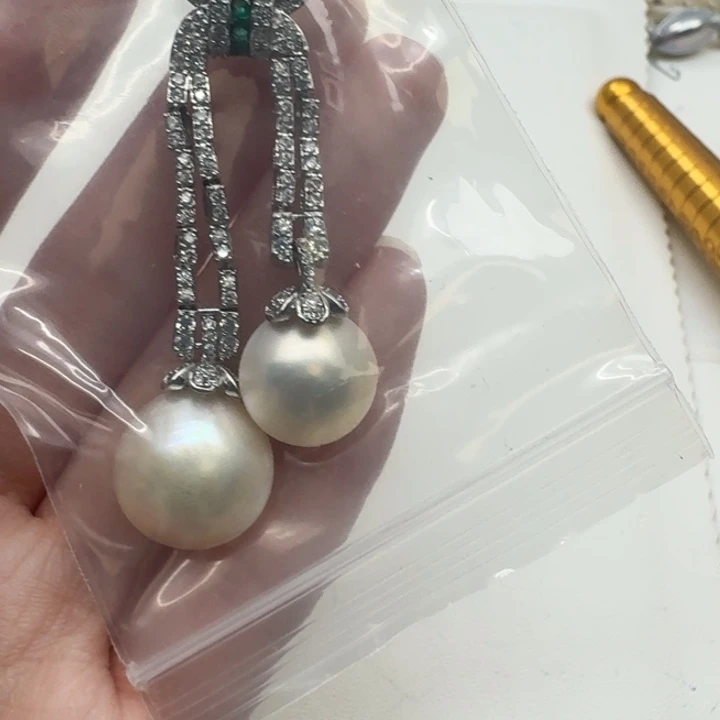 未镶嵌胸针拼合珍珠（马贝珠）
