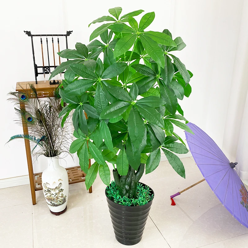 仿真植物盆景发财树假树仿真花假花大型绿植塑料假树室内装饰盆栽