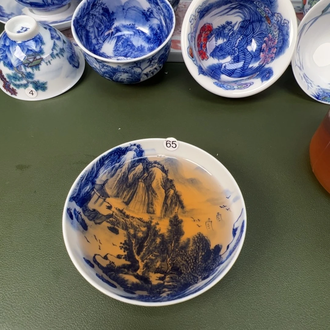 景德镇纯手工纯手绘茶具木木65