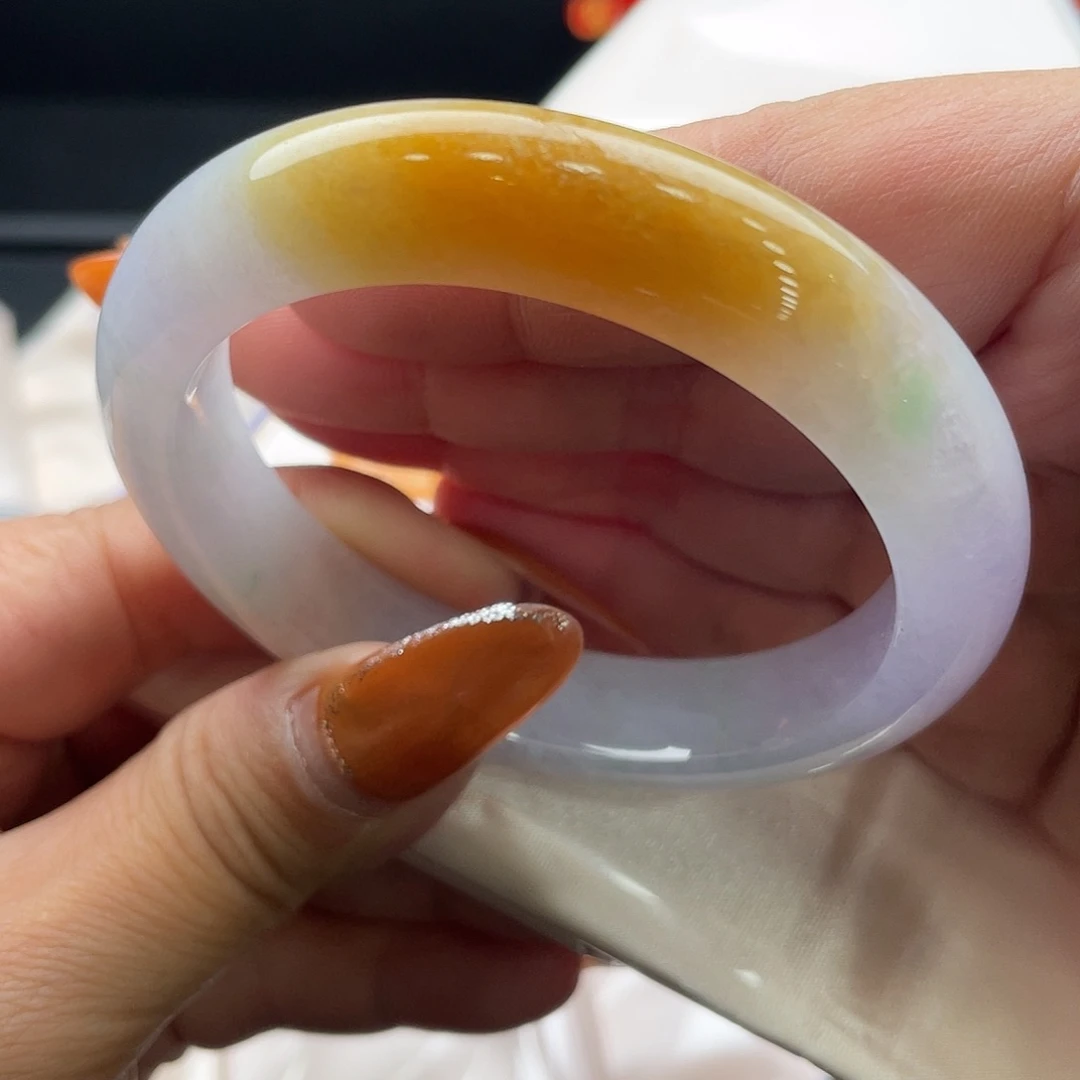 翡翠未镶嵌手镯57正圈