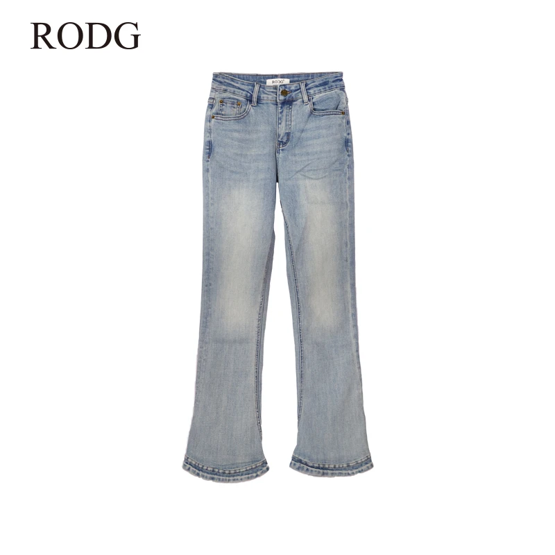 RODGR51NK0014A 春季新款简约磨白牛仔裤 0014