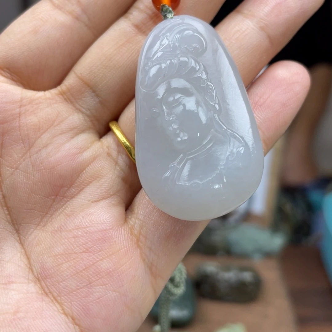 和田玉未镶嵌颈饰