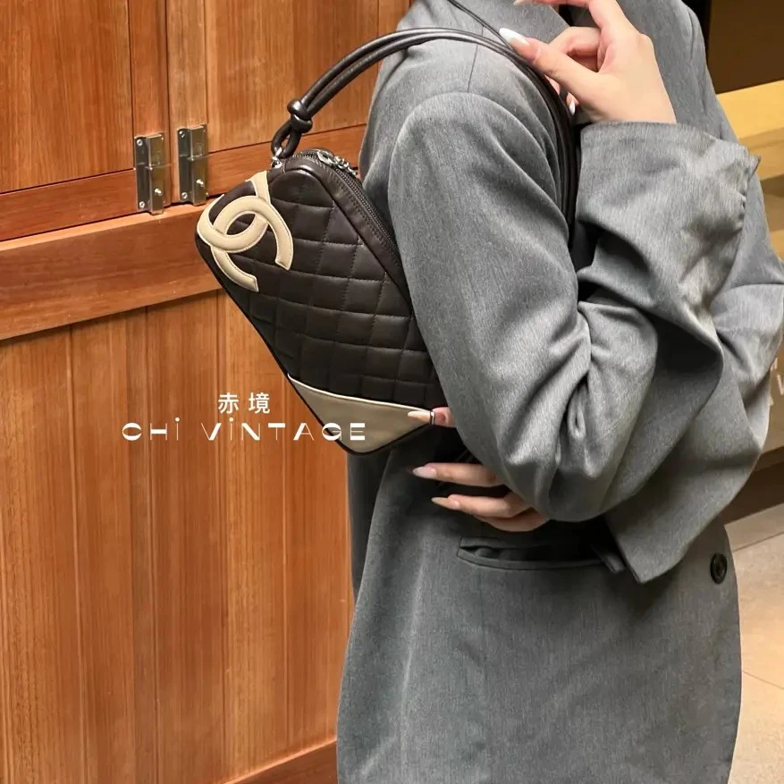 95新 Chanel/香奈儿 【垚专属】8789 棕色康鹏腋下单肩包04-05