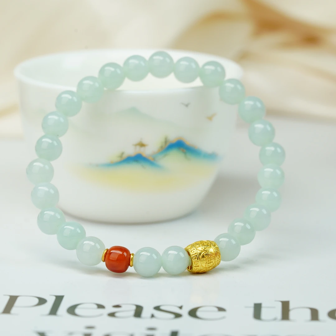 【小北好物】翡翠DIY单圈手串约6mm+【多样性发一件】-17QH19X350