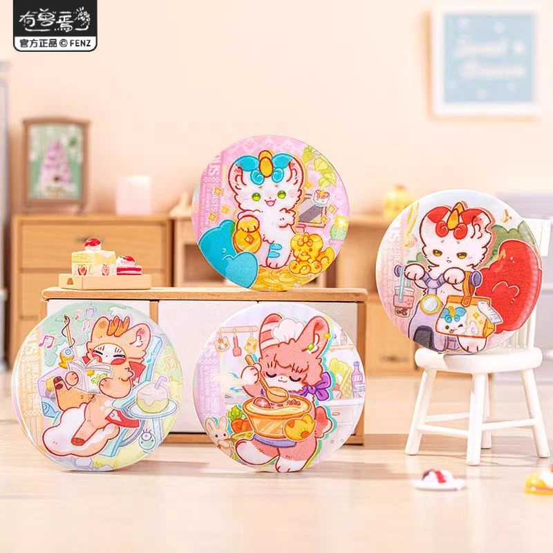 有兽焉《神兽餐厅》系列 马口铁徽章 拍立得 亚克力立牌