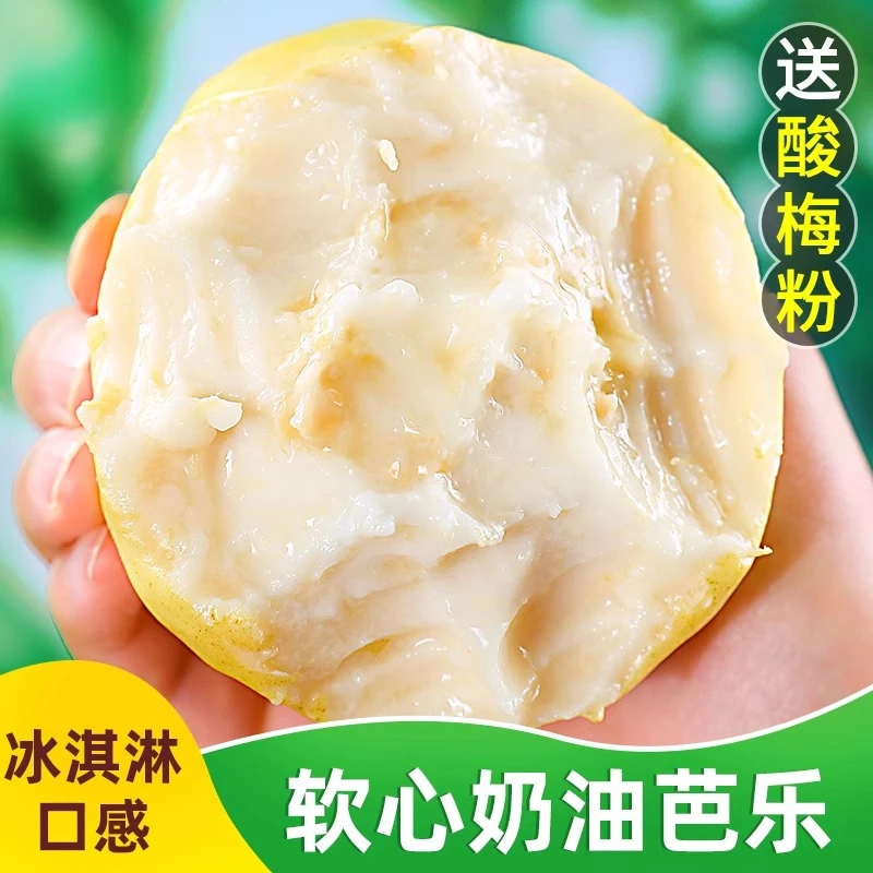 冰淇淋口感即食软糯番石榴白红心奶油双拼芭乐水果