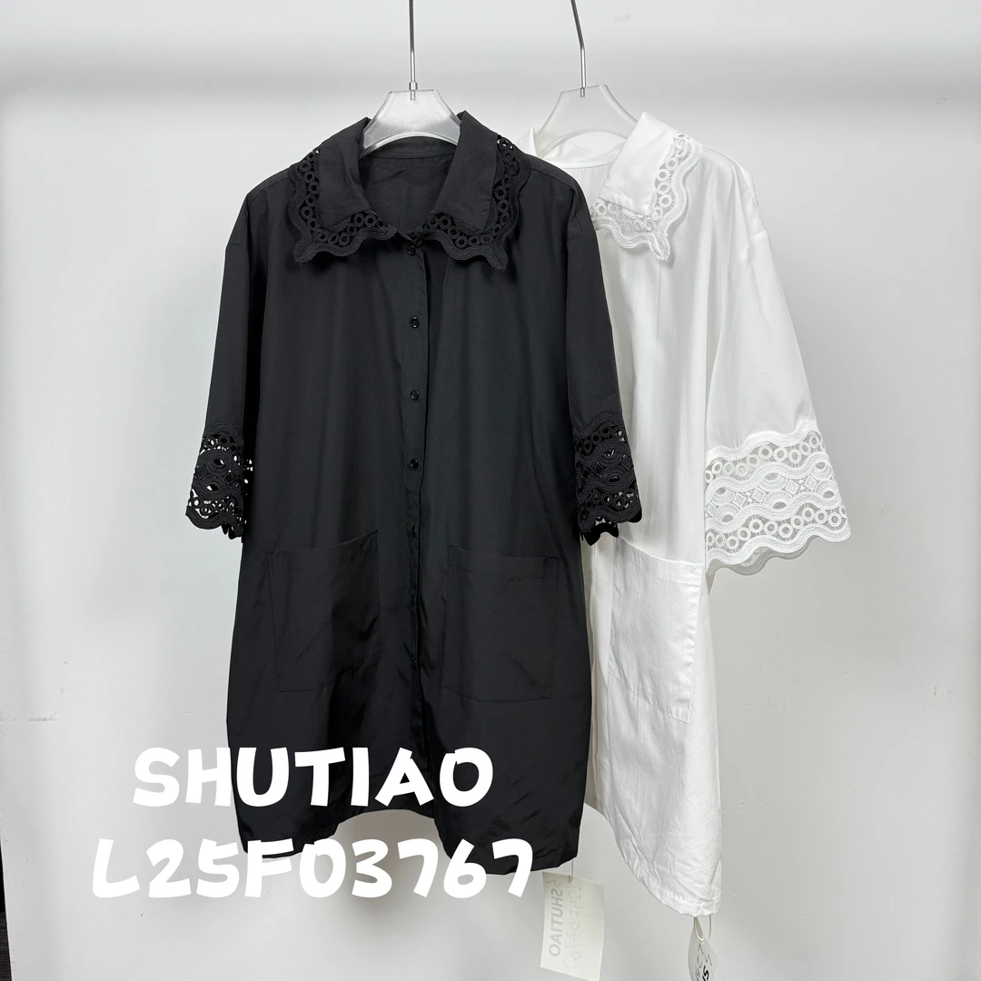 【SHUTIAO】2025夏季：新款小众设计款衬衫L25F03767