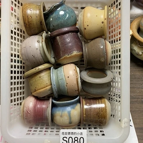 紫砂花盆080微瑕品口径3到4左右