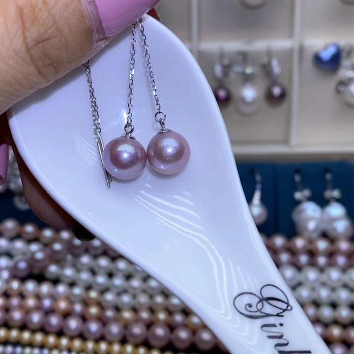 淡水珍珠珍珠首饰银S925镶嵌