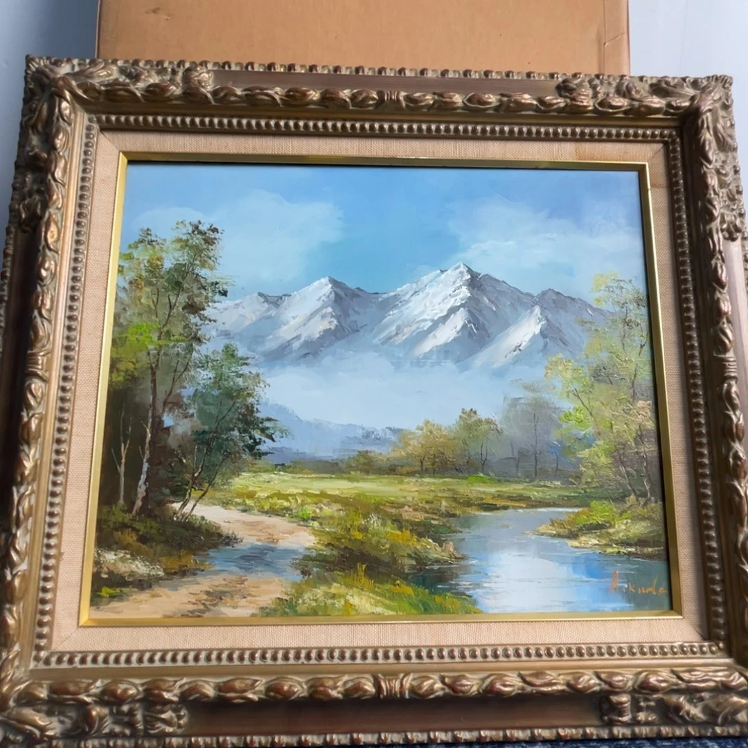 中古字画作品有磕碰瑕疵拍下看