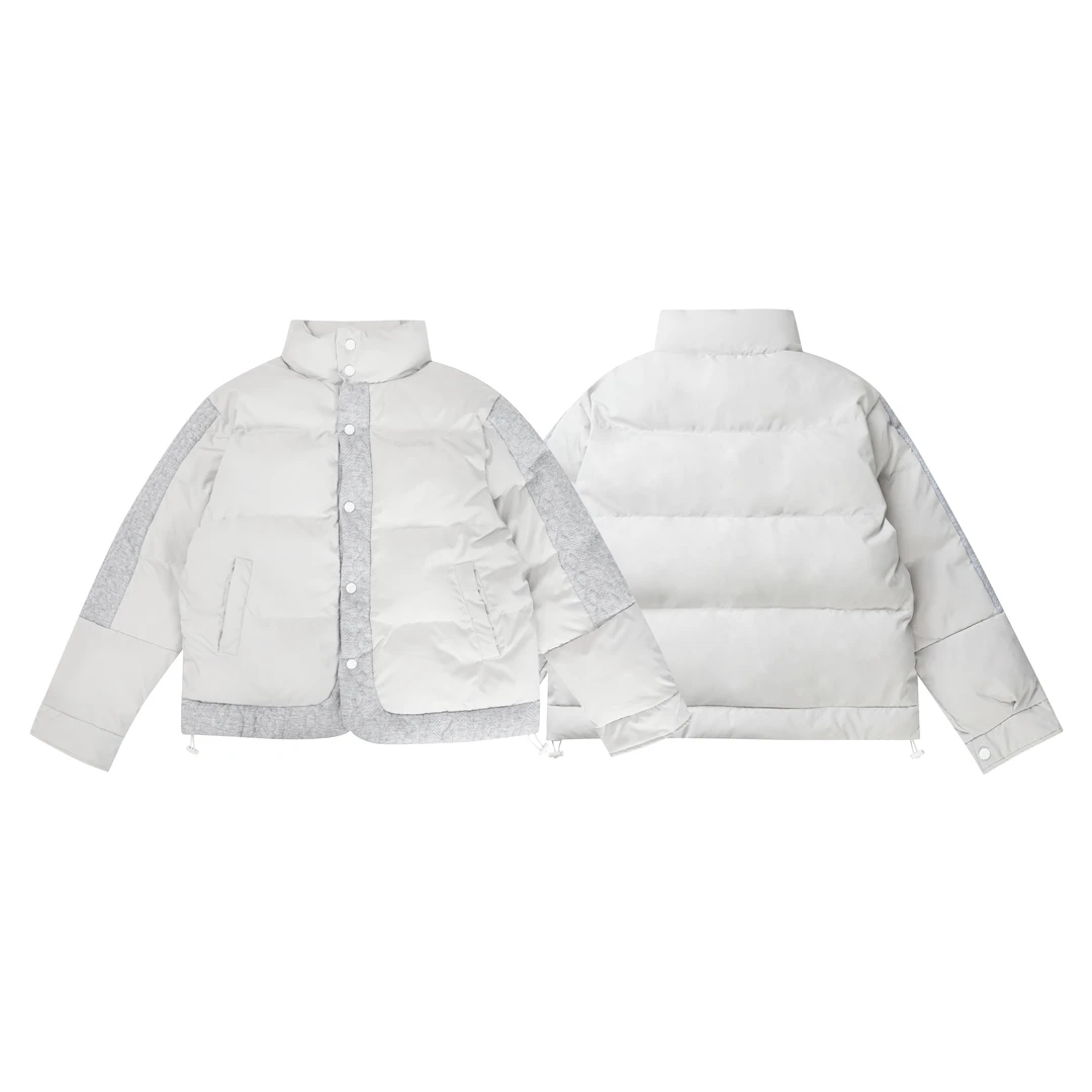 【清清现货福利】立领棉服外套保暖拼接加厚面包服TP085