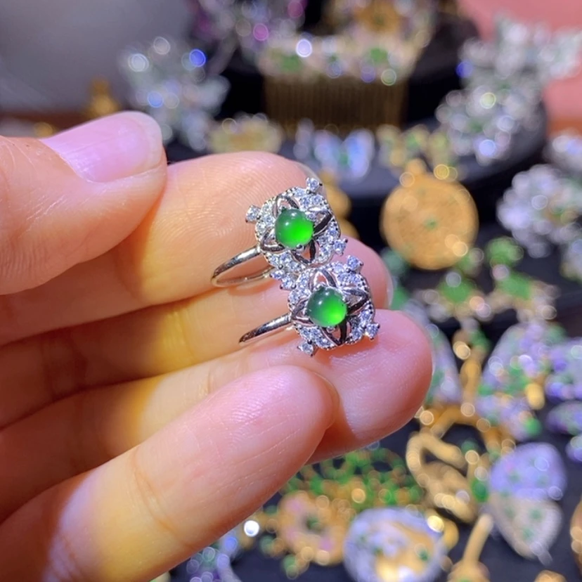 【闪购商品】银S925镶嵌挂件翡翠