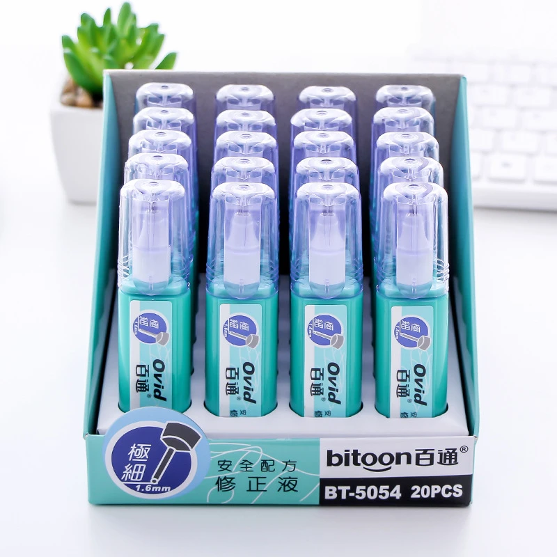【超值！装】涂改液学生15ML修正液改正液铁头办公改错液白 色修正液