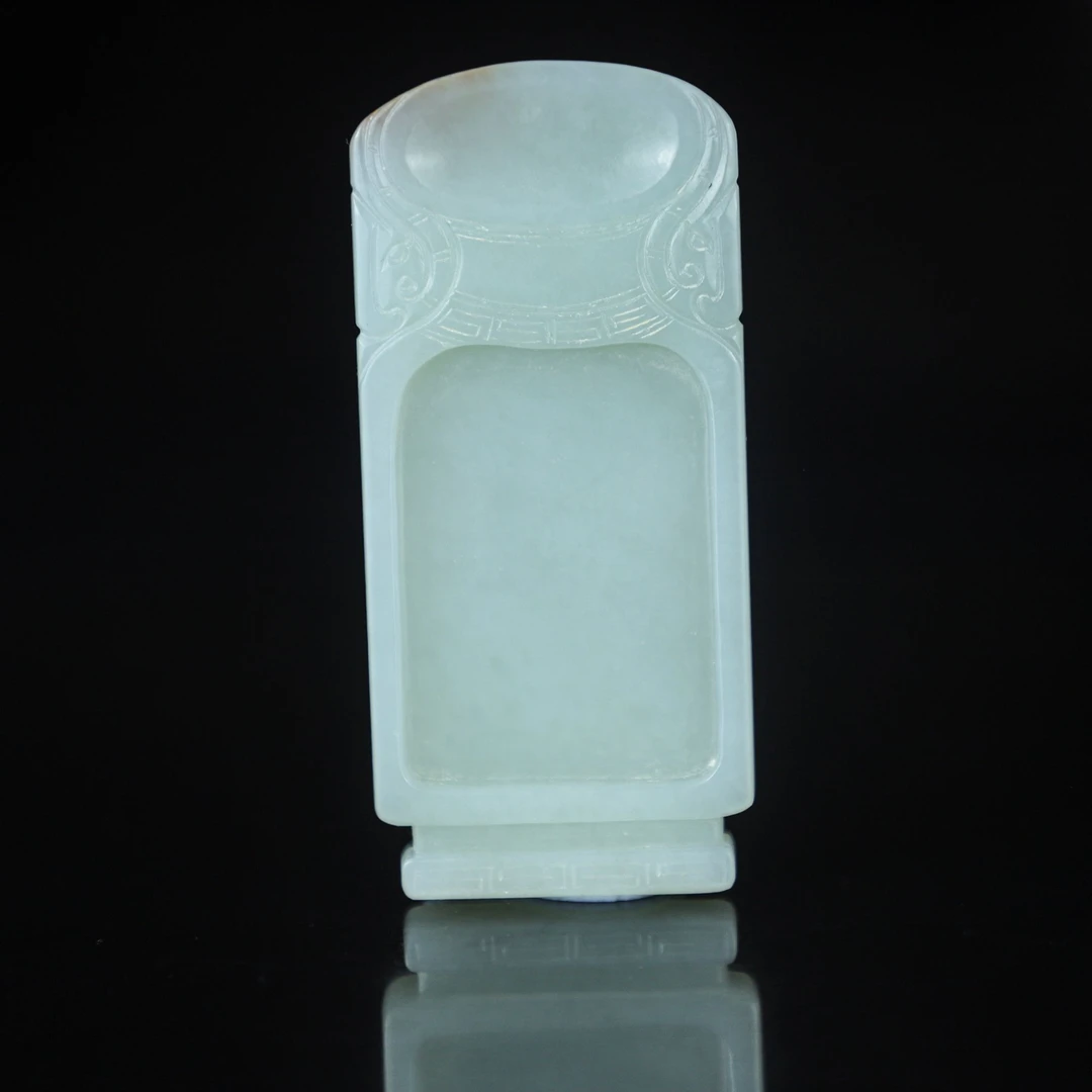 TCWWA10004清晚和田白玉笔掭