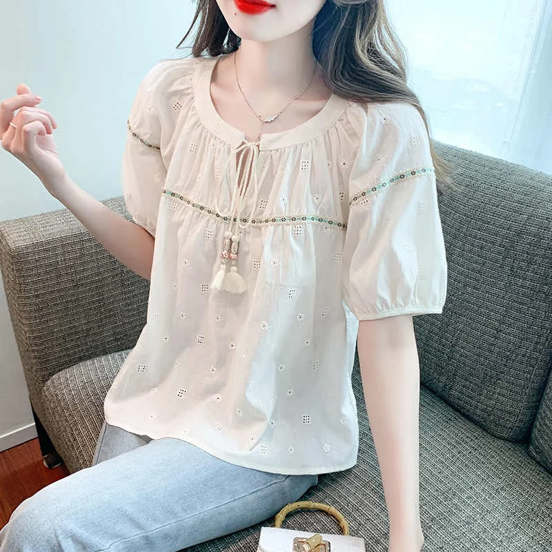 短袖雪纺衬衫女2025新款夏季爆款小衫减龄独特超好看漂亮短款上衣