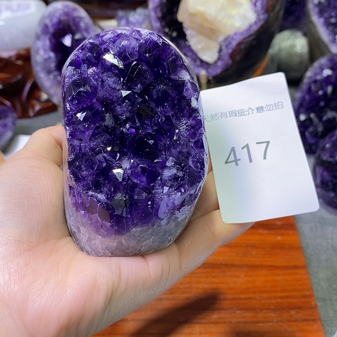 珠宝半成品紫晶未镶嵌