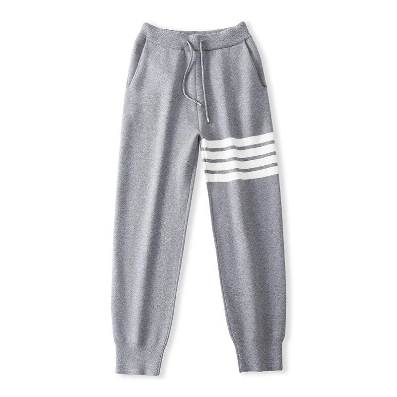 【GM】男士针织秋季运动时尚休闲长裤卫裤运动裤秋冬25831灰色裤子