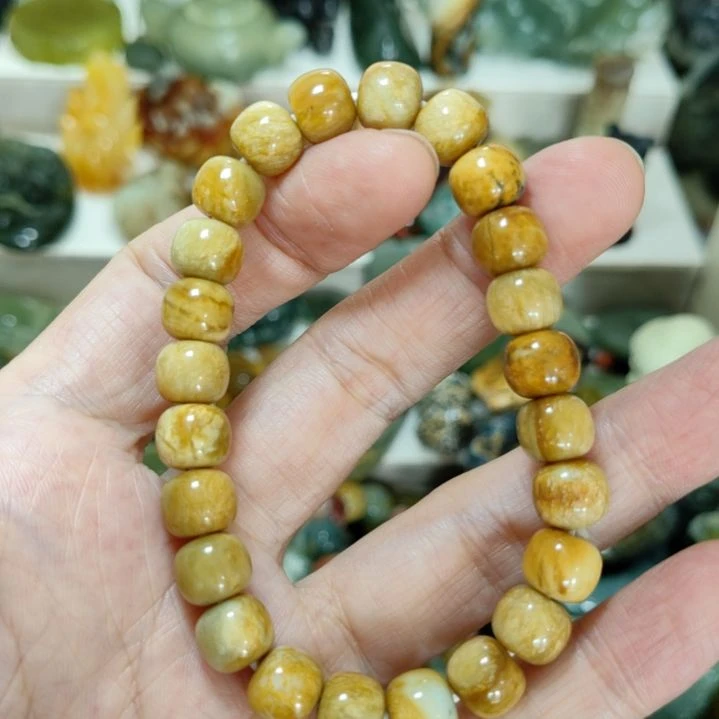 未镶嵌岫玉手串手串