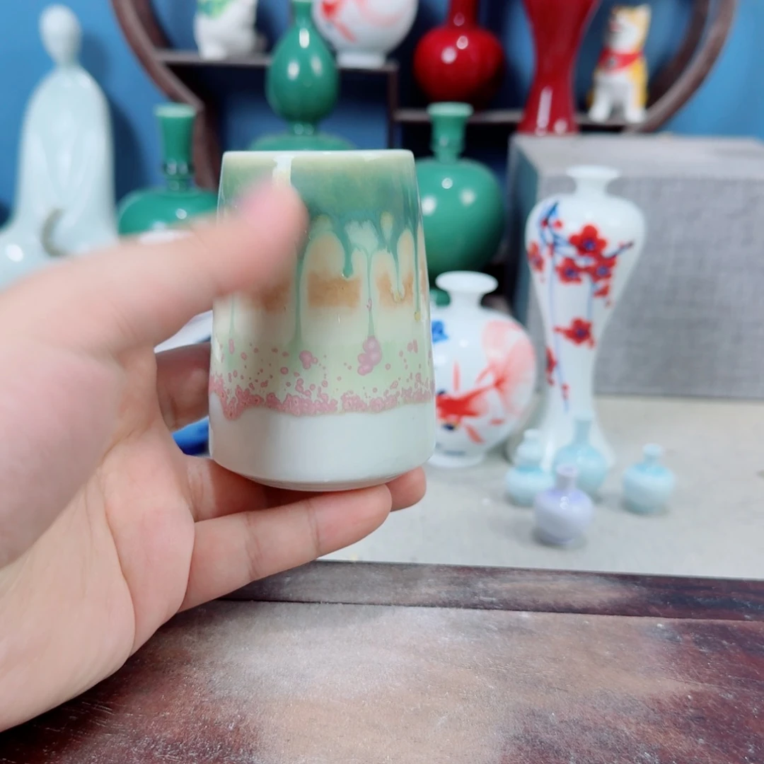 陶瓷手工小花器摆件