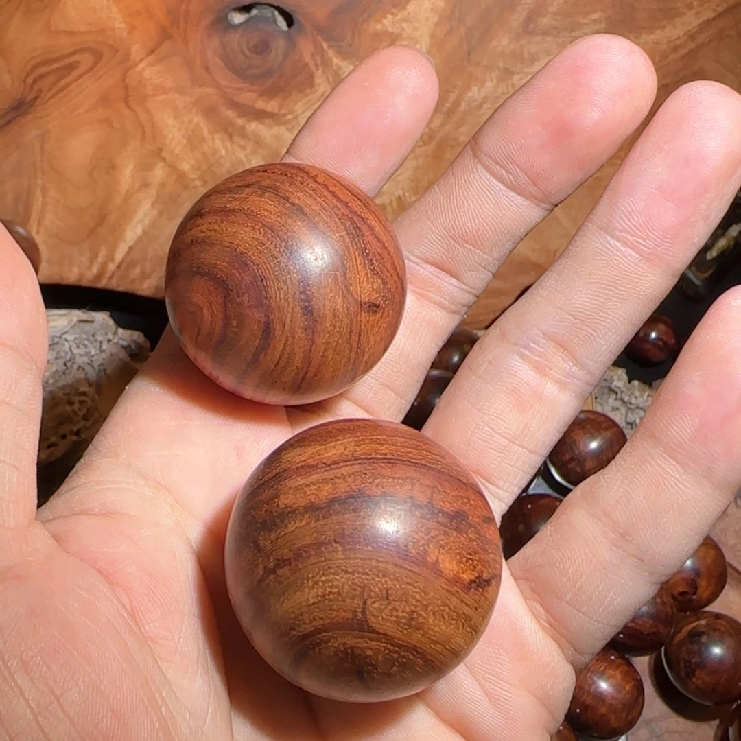 黄花梨/降香黄檀把件手球