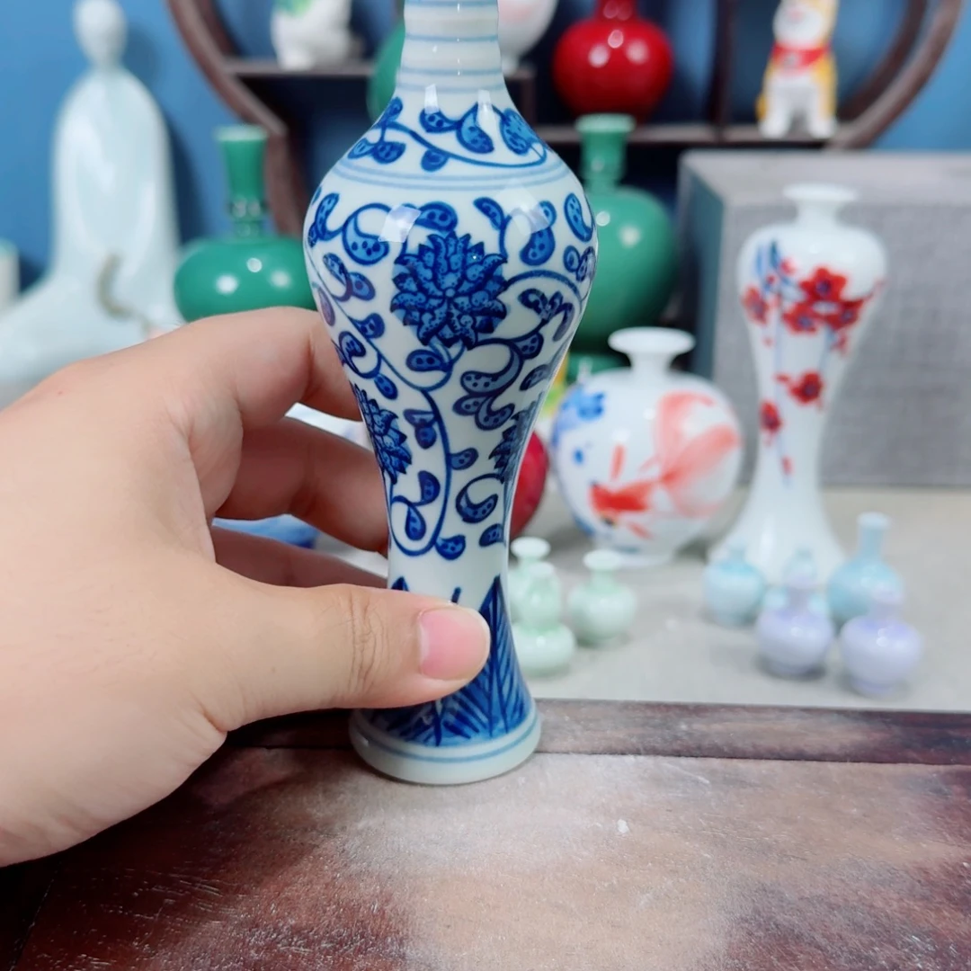 陶瓷手工小花器摆件