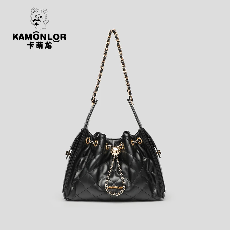 【黑金菱影】2025新款简约斜挎包女士单肩手提通勤托特包