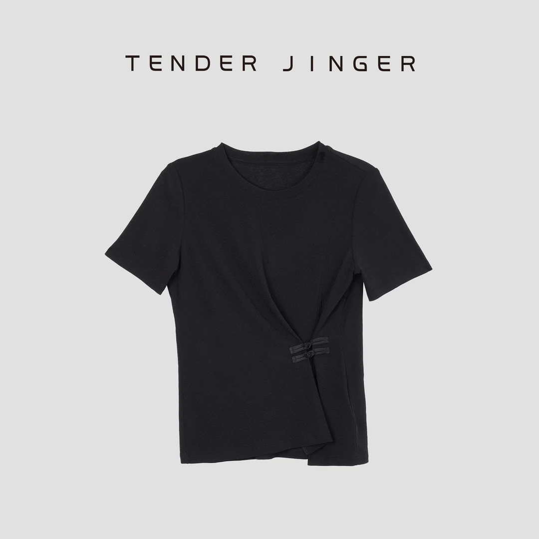 【专柜】2024夏圆领中式收腰针织小衫 T2402LFK382L