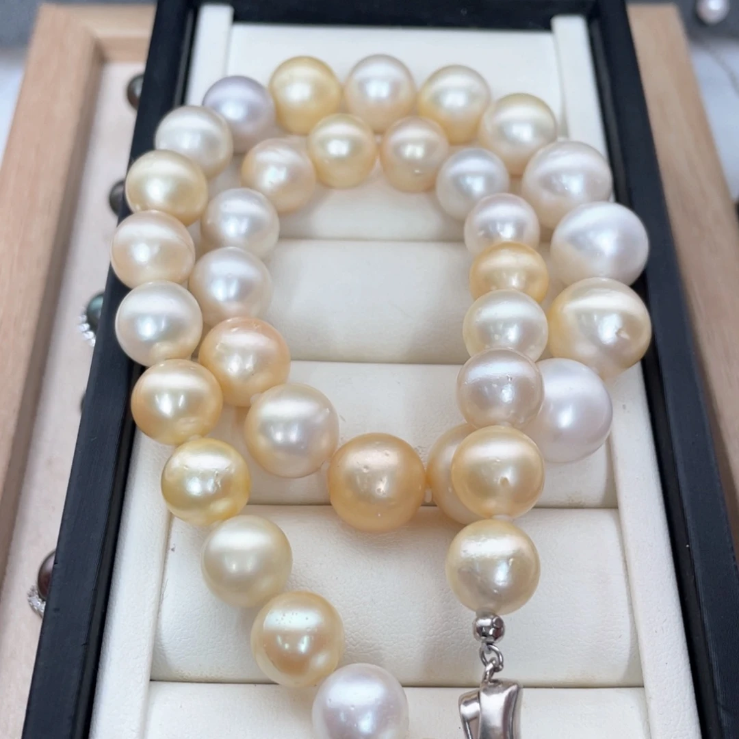 颈饰银S925镶嵌海水珍珠