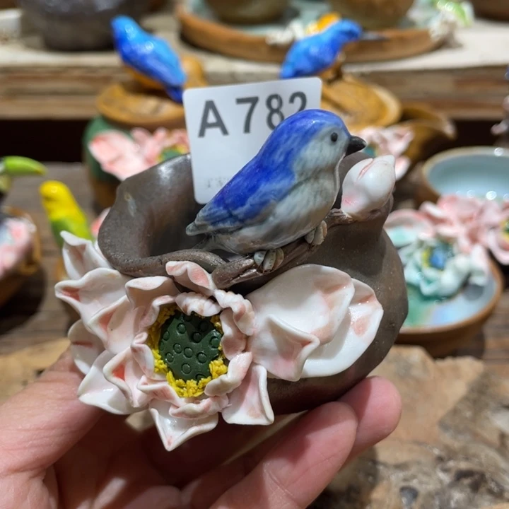 手工制作陶瓷茶具茶杯青蛙